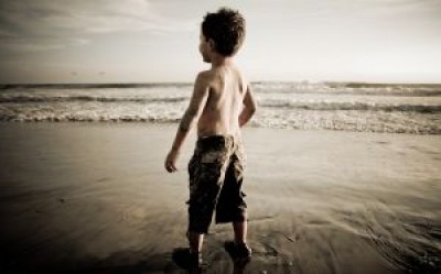kid at beach